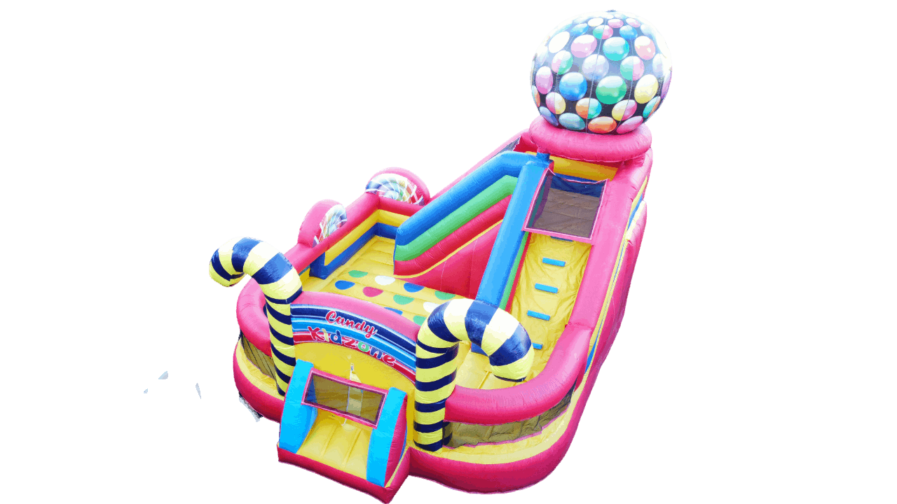 Hüpfburg mieten Bottrop Candy Crush Bonbons
